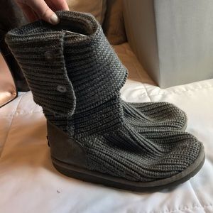Grey Knit Uggs